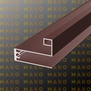 Профиль горизонтальный нижний MS223 Бордо (P14)